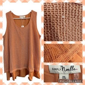 NWT Simply Noelle XXL sleeveless top